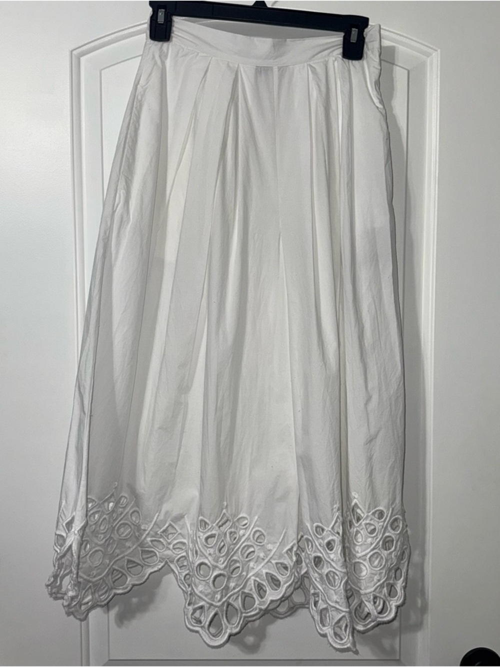 French Connection Briza Broderie Anglaise Culottes Wide Leg Pant Women’s Size 2